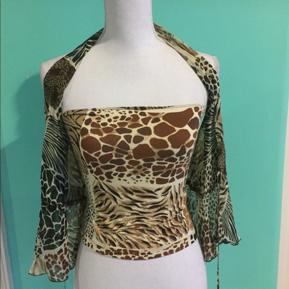 Moschino cheapAndchic Two Piece Animal Print Top - Picture 4 of 8
